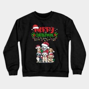 Merry Christmas Puppy Festive Crewneck Sweatshirt